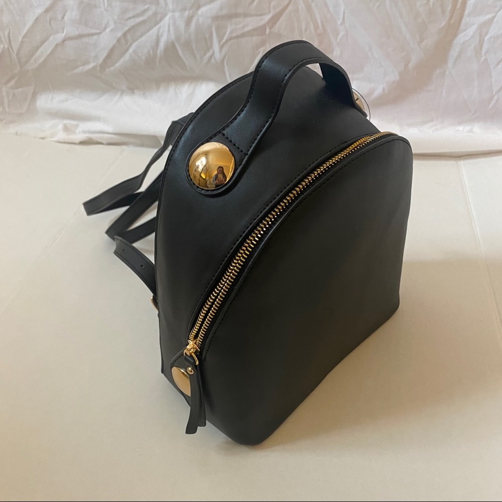 black mini backpack NEW